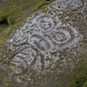 Ancient carvings along Thorsen Creek outside Bella Coola